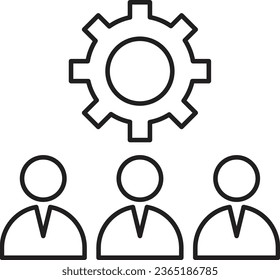 team management icon. Teamwork management icon.