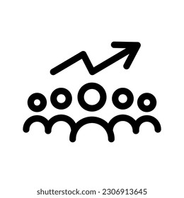 Team Management Icon Vector Symbol Design Illustration