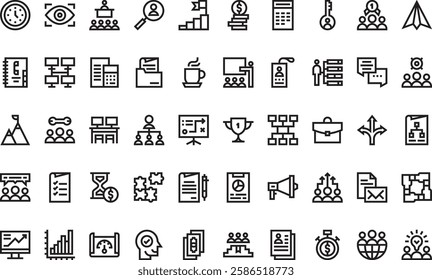 Team management icons High-Quality Vector Icons Collection with Editable Stroke. Ideal for Professional and Creative Projects.