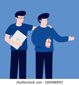 team mate or team work illustration
