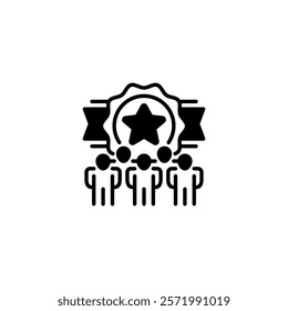 Team Medal line icon. Universal creative premium symbol. Vector sign icon logo template. Vector illustration