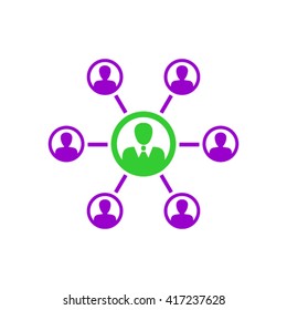 Team meeting icon
