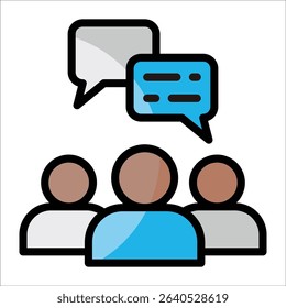 Team Meeting Icon Element For Design