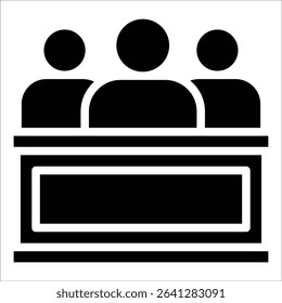 Team Meeting Icon Element For Design