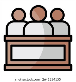Team Meeting Icon Element For Design