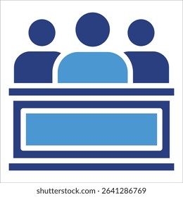 Team Meeting Icon Element For Design