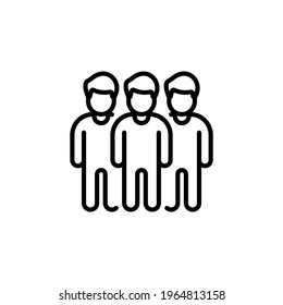 Icono de miembro del equipo en vector. Logotipo