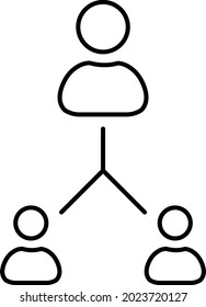 Icono de vector aislado de miembros de equipo que puede modificar o editar fácilmente

