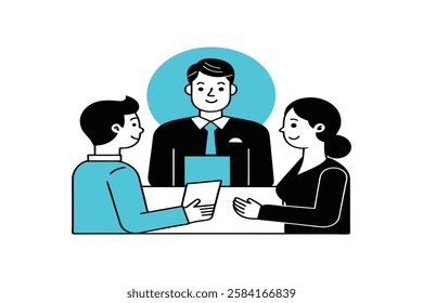 team members reviewing performance metrics
