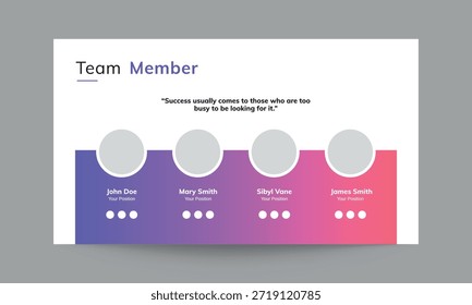 Team Members Slide Presentation Template