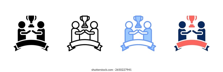 Team Motivation icon sheet multiple style collection