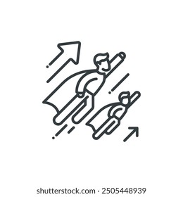 Team motivation icon, vector illustration