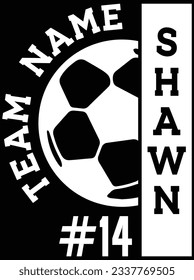 Team name shawn vector art design, eps file. design file for t-shirt. SVG, EPS cuttable design file svg