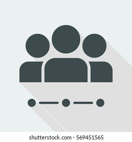 Team network - Flat minimal icon