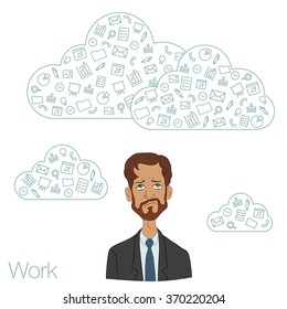 Team networking in the cloud services and technologies. Remote teamwork through apps in the web network. Tools for working in the team