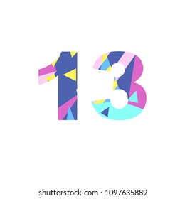 Team number of a basketball player with abstract fill