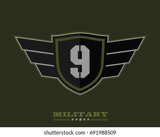 Team number nine vector template