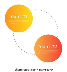 Team Number One Versus Two Text Template