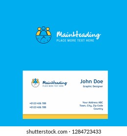 Team on time logo Design with business card template. Elegant corporate identity. - Vector