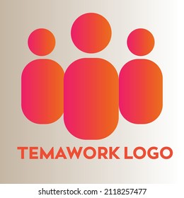 Team Partner  Logo Design Template. Team Of Three People Together Icon Isolated On White Background.Abstract Vector Logo Design Template. Creative Of People Icon Pictogram, Teamwork Logo
