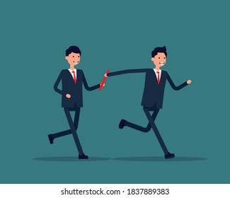 Team passed from hand to hand relay baton. Business relay