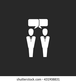 Team people connection sign simple icon on  background