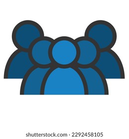 Team People Symbol, Vektorsymbol, grafische Illustration, Geschäftsleute