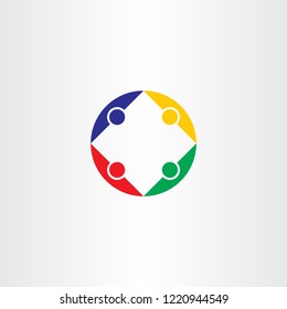 team people logo teamwork vector symbol 