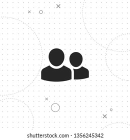 Team, people, vector best flat icon on texture background , EPS 10