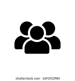 team of people vector icon isolated on white background. community icon modern flat design