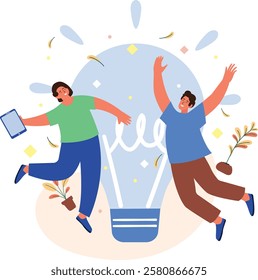 Team People Working On a Business