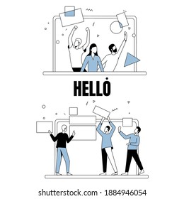 A team of people working on a project