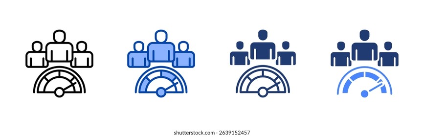 Team Performance icon sheet multiple style collection