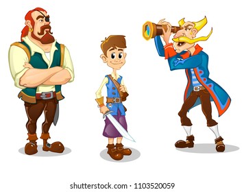 Team of pirates, corsair
