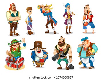 Team of pirates, pirate