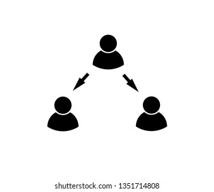 Team process. Vector illustration. icon