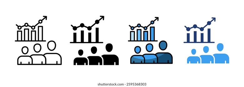 Team Productivity Icon Set Multiple Style Collection