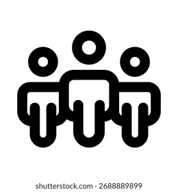 Team professional icon for modern and creative collaboration and corporate projects
