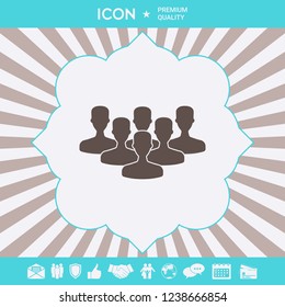 Team of Professionals icon. Graphic elements for your design