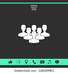Team of Professionals icon. Graphic elements for your design