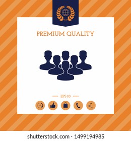 Team of Professionals icon. Graphic elements for your design