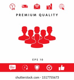 Team of Professionals icon. Graphic elements for your design