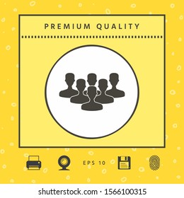 Team of Professionals icon. Graphic elements for your design