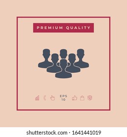 Team of Professionals icon. Graphic elements for your design