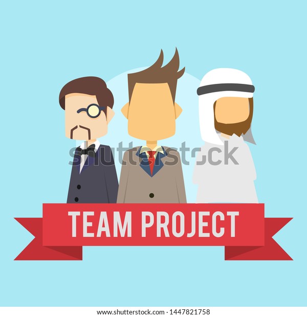 Team Project Vector Illustration Design Stock Vector (Royalty Free ...