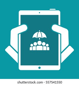 Team protection - Minimal vector icon
