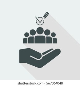 Team recruitment - Minimal vector icon