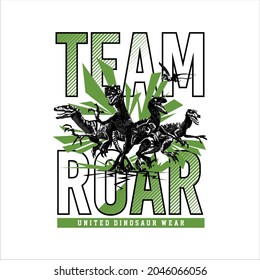 team roar united dinosaur vintage tshirt