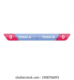 Team scoreboard icon. Cartoon of team scoreboard vector icon for web design isolated on white background