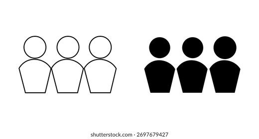 team set icon on white background